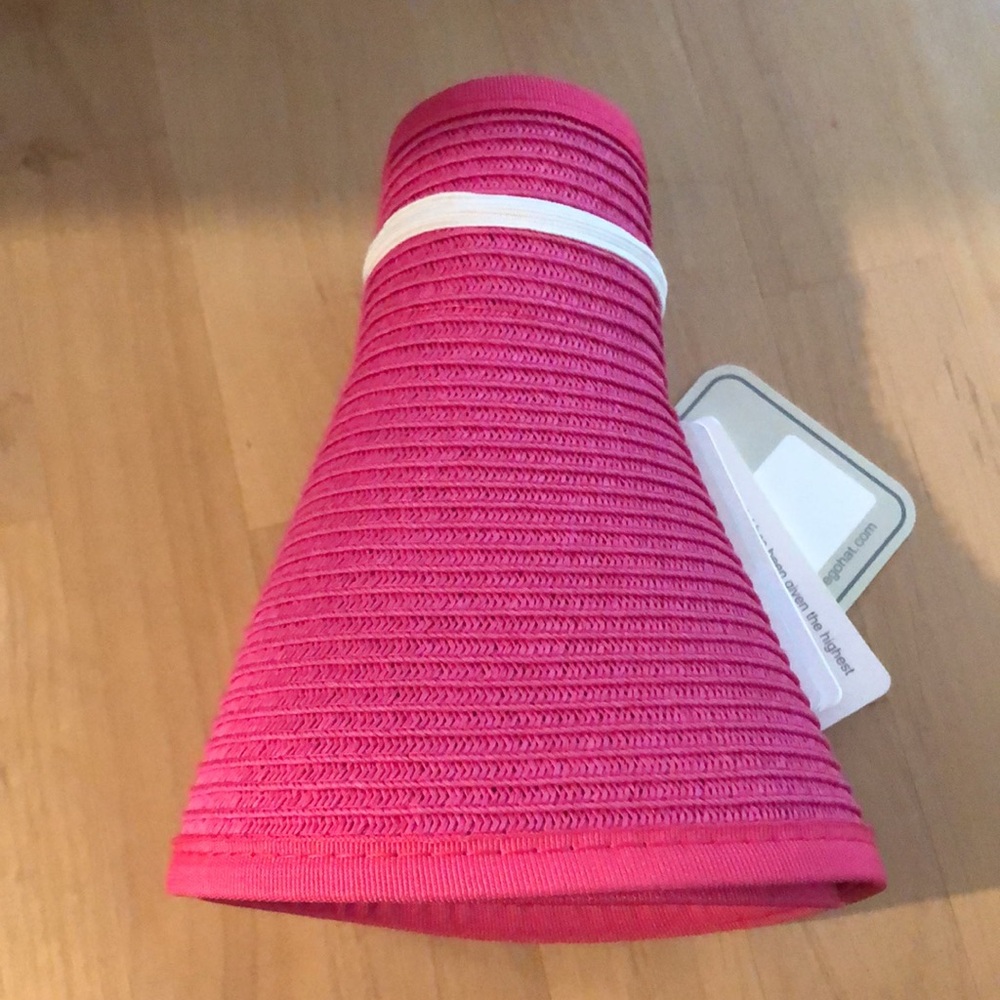 San Diego Hat Company Bright Pink Wide Brim Sun Visor - Picture 8 of 8
